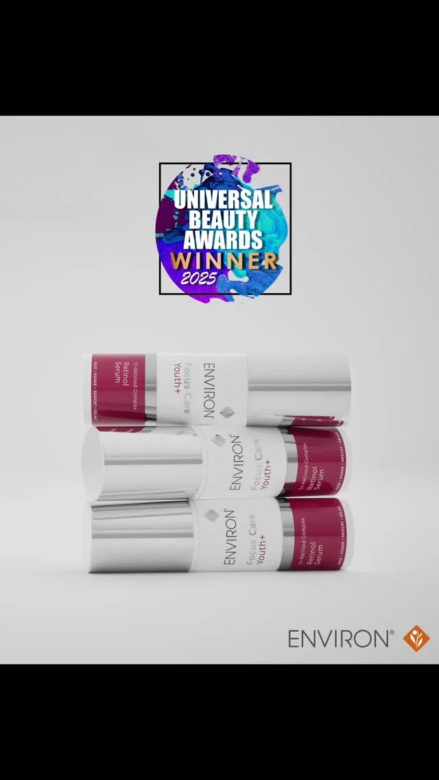 Environ is trots te kunnen meedelen dat het Focus Care Youth+® Retinol Serum goud heeft gewonnen voor “Best Retinol Anti-Ageing Product” bij de 2025 Universal Beauty Awards in het Verenigd Koninkrijk!

Dit geavanceerde serum, aangedreven door intelligente retinoïde wetenschap, ondersteunt de levensduur van de huid door de zichtbaarheid van rimpels, stevigheid, teint, textuur en hydratatie te verbeteren.

Deze onderscheiding is een eerbetoon aan onze innovatie op het gebied van vitamine A en onze toewijding aan een jeugdig uitziende huid voor het leven

#EnvironSkinCare #RetinolSerum #AwardWinningSkincare #UniversalBeautyAwards2025