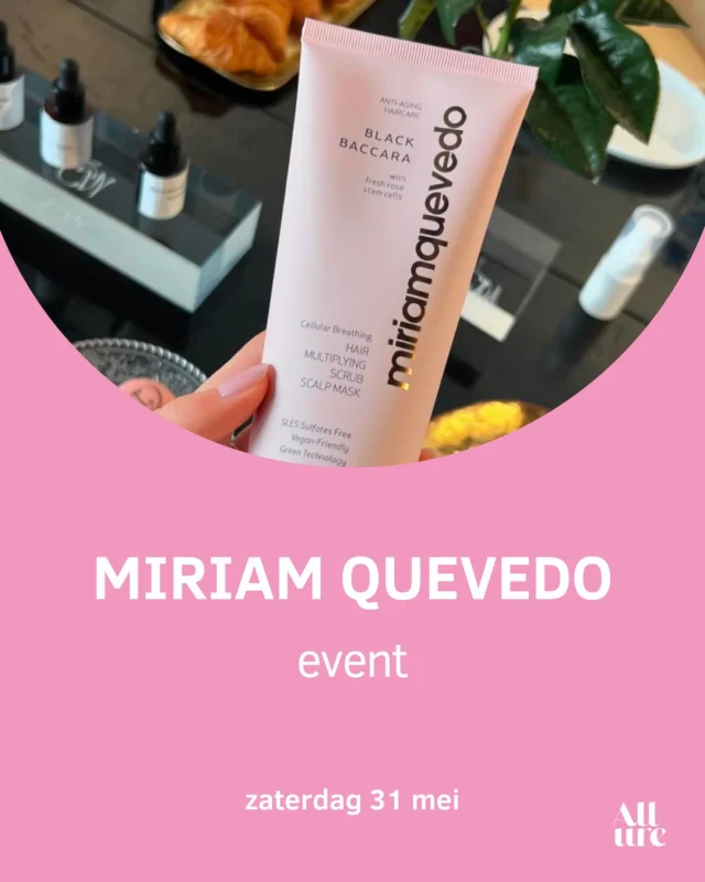 Zaterdag 31 mei: Miriam Quevedo event 💆‍♀️

Zit je haar maar niet zoals je wil? Gevoelige hoofdhuid, snel vet of juist droog haar? Dan wil je dit écht niet missen.

Ik stel je graag voor aan mijn nieuwste aanwinst: Miriam Quevedo, een luxueus haar- en hoofdhuidmerk dat werkt als huidverzorging… maar dan voor je hoofd.

Tijdens dit GRATIS event krijg je:

👉 een hoofdhuidanalyse met microcamera – zo zien we precies wat jouw hoofdhuid nodig heeft

👉 persoonlijk advies én productkeuze op maat

👉 uitleg over krachtige ingrediënten zoals peptiden, niacinamide en botanische oliën

👉 een aanpak die haargroei stimuleert, talg reguleert en je hoofdhuid kalmeert

Je boekt een uurtje in, ik doe de rest – van analyse tot advies. Super laagdrempelig, maar met maximaal effect.

📲 Schrijf je nu in via de link in bio!

Let op: de plaatsen zijn beperkt, dus snel zijn is de boodschap! 

#allureskincare #miriamquevedo #hoofdhuidanalyse #gratisbeautyevent #healthyhair #haartips #hoofdhuidverzorging #stralendhaar #haircarebelgium